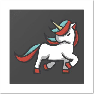 cute unicorn Posters and Art